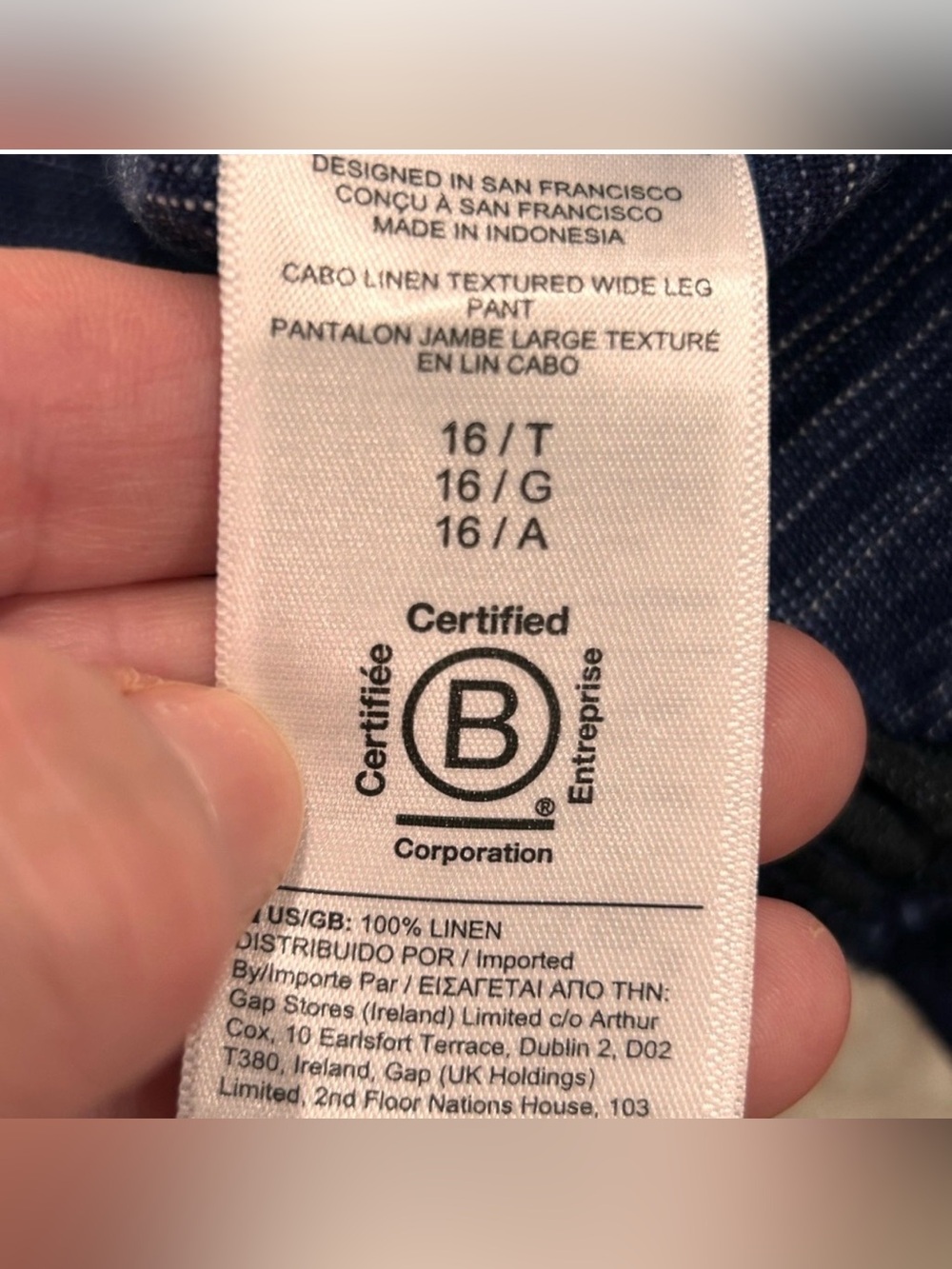 Athleta
Athleta Cabo Linen Wide Leg Pant Sz 16 Tall White Casual Beach
Travel - Picture 10 of 10